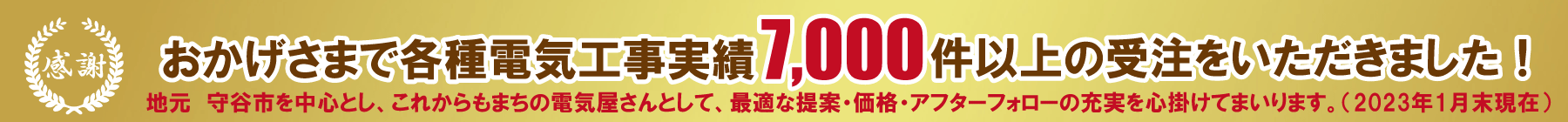 おかげさまで8000件以上の受注を頂きました